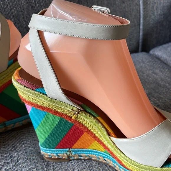 Valentino rainbow espadrille wedges Size: 39 - Picture 11 of 16